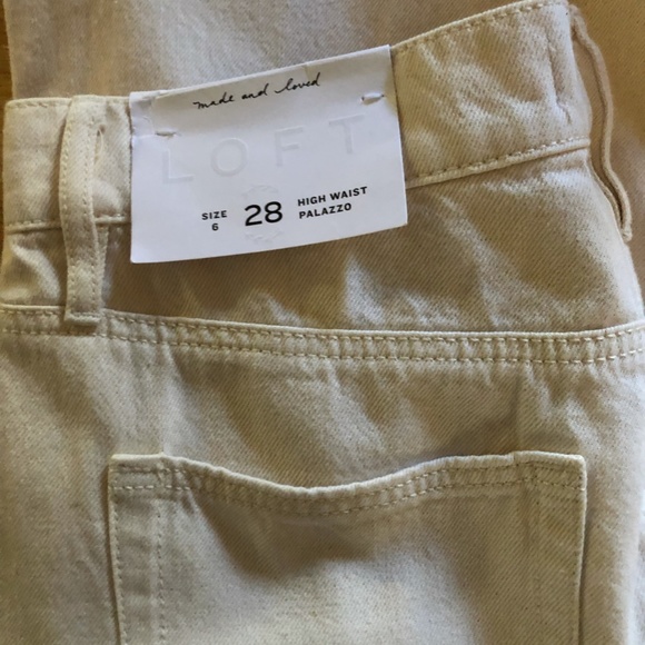 LOFT Palazzo Pants - Creamsicle - NWT! - Picture 3 of 4